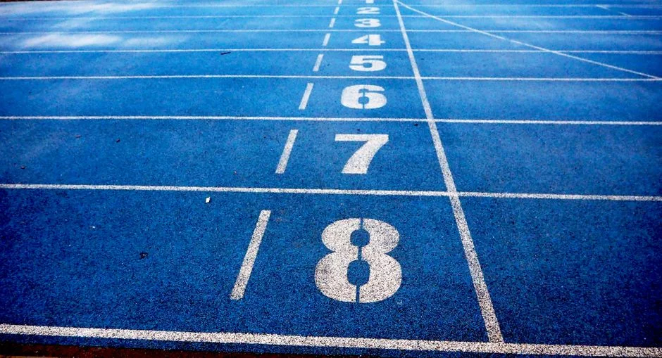 stadium track finish line